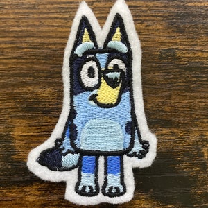 Bluey Embroidered Iron-on Patch