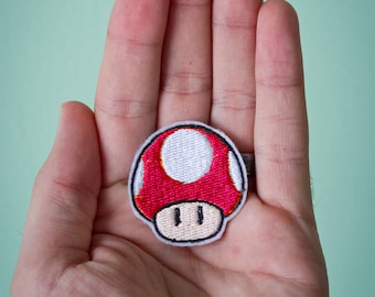 Écusson Crapaud (3,5 Pouces) Brodé Thermocollant Ou Insigne à Coudre Souvenir Costume Rétro Bricolage Mario World Kart Snes Gamer Emblème écussons Cadeaux - France