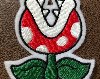 Piranha Plant -- Iron-on Nintendo patch from Mario Brothers NES game