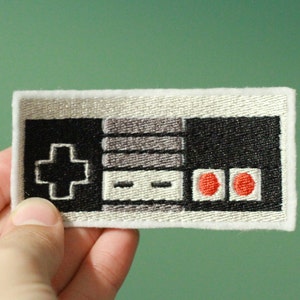 CONTROLLER-- Nintendo Throwback Embroidered Iron-on NES Patch