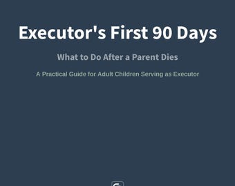 Executor Checklist + Fillable Forms Guide | Probate & Estate Settlement Toolkit (PDF + Excel)
