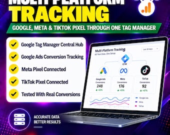 Multi-Platform Ad Tracking Setup | Google Ads, Meta Pixel & TikTok Pixel Combined Tracking Through One Tag Manager (Digital Service)