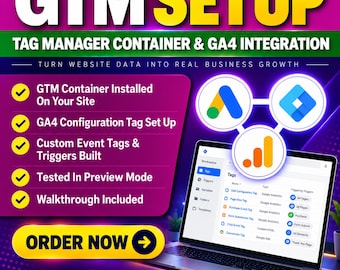 Google Tag Manager Setup | GTM Container Configuration, Tag and Trigger Setup, GA4 Integration (Digital Service)