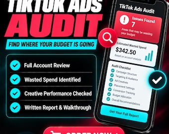 TikTok Ads Audit | Full Account Review, Wasted Spend Report, Creative & Targeting Analysis (Digital Service)