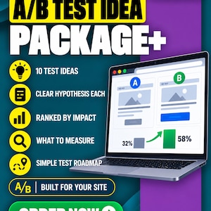 A/B-Testplan | 10 Split-Test-Ideen für Ihre Website, nach Wirkung geordnet | CRO-Test-Roadmap und Hypothesen