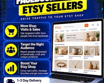 Facebook Ads for Etsy Sellers | Instagram & Facebook Campaign Setup to Drive Traffic to Your Etsy Shop (Digital Service)