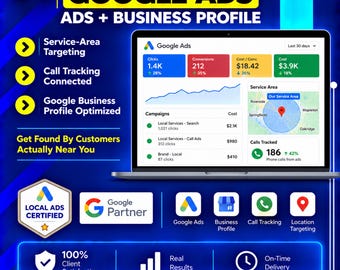 Local Business Google Ads Setup | Google Ads and Google Business Profile Combo for Local Service Companies (Digital Service)
