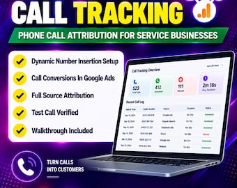 Call Tracking Setup | Phone Call Attribution, Google Ads & GA4 Call Conversion Tracking for Service Businesses (Digital Service)