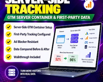 Server-Side Tracking Setup | GTM Server Container, First-Party Data Collection, iOS-Resistant Conversion Tracking (Digital Service)