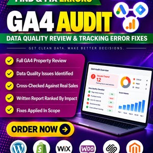 Google Analytics-granskning | GA4-granskning, spårningsfel hittades och åtgärdades, granskning av datakvalitet | Google Analytics 4-expert