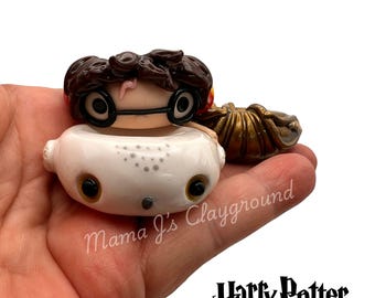 Harry Potter Inspired  Worry Stone Polymer Clay, UV Resin, Palm-Sized Calming Friend