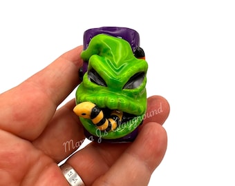 Oggie Boogie inspired mini lighter case, Fit's small Bic lighter, reusable RTS