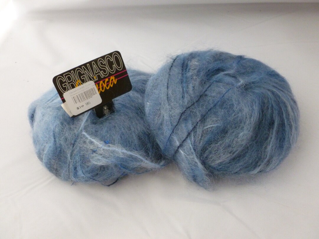 Fils à Tricoter Grignasco Rio - Mélange Acrylique/mohair - Pelote De 50g - Neuf, Parfait Pour Créations Douces