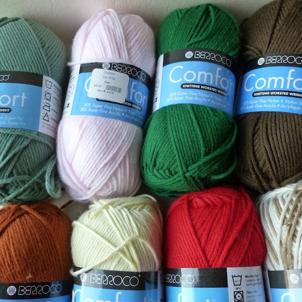 Comfort Worsted by Berroco, Worsted Acrylic Nylon Blend, 100 gm