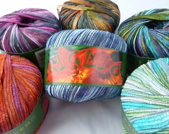 Giglio by Knitting Fever yarn, Bulky, Ribbon, Multi Colors