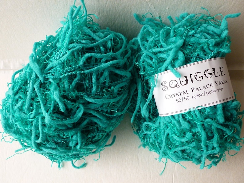 Neptune Teal 2267 Squiggle Solid by Crystal Palace Yarns
