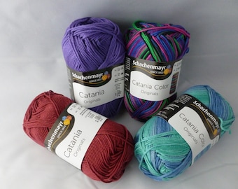 Catania and Catania Color by Schachenmayr, Solid and Variegated Sport Cotton
