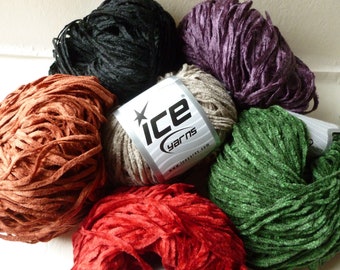 Chenille Light by Ice, Worsted Micro Fiber Chenille