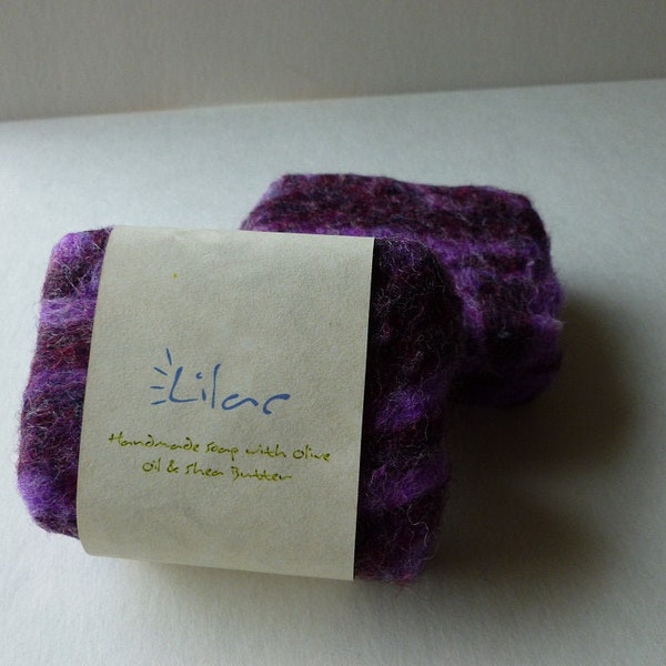 Felted Soap, Handmade Felted Soap - Lilac