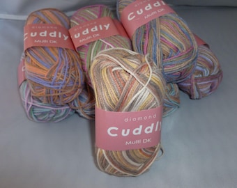 Cuddly Multi DK by Diamond Yarns Multiple Colors, DK Light, Nylon and Acrylic Blend