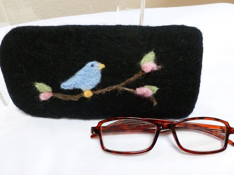 Felted Eyeglass Case Etsy