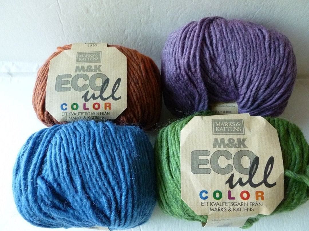realistisk bark Modsige Eco ULL Color by Marks & Kattens 100% Organic Wool - Etsy