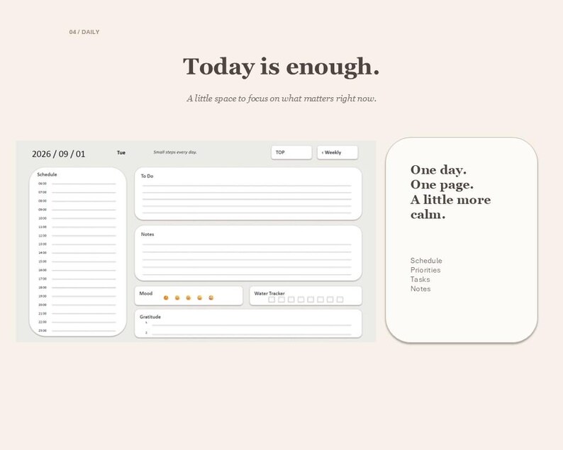 2026-2027 Digital Planner | Hyperlinked PDF | Vertical | Monthly Weekly ...