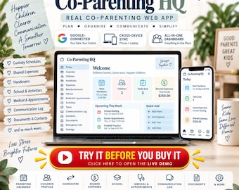 Co Parenting Web App Custody Calendar Shared Expenses Child Schedule Communication Log Google Connected Planner