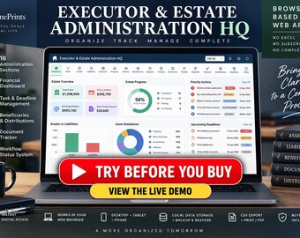 Applicazione web per l'organizzazione del patrimonio dell'esecutore testamentario, strumento di monitoraggio dell'amministrazione del patrimonio, strumento per l'organizzazione delle pratiche di successione, strumento di monitoraggio di beni, debiti, beneficiari e distribuzione.