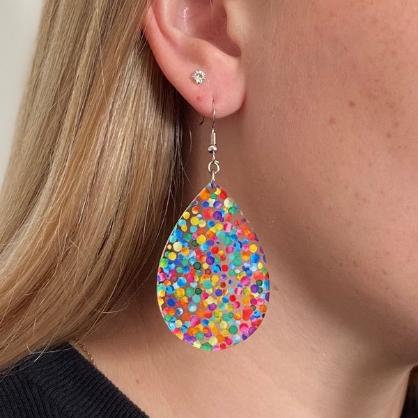 Confetti Earrings Etsy