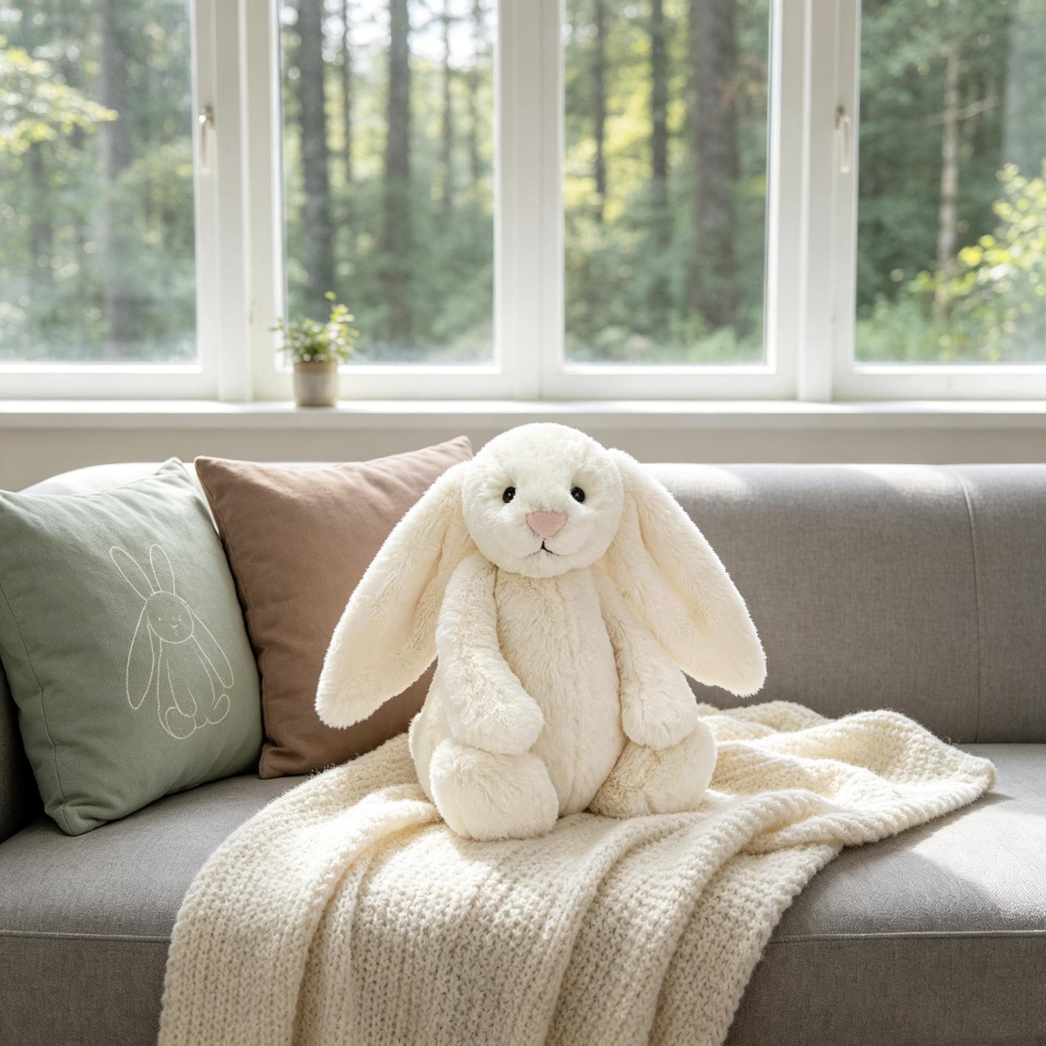 Jellycat White Bashful Bunny - Etsy