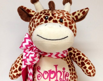 Personalized Plush Giraffe Stuffed Animal