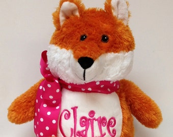 Personalized 16" Plush Fox Stuffed Animal