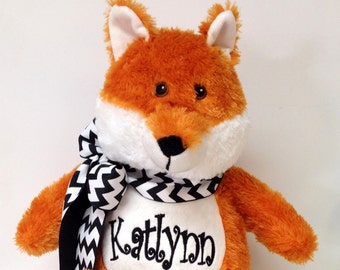 Personalized 16" Plush Fox Stuffed Animal