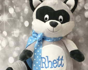 Luke Already Personalized Large Raccoon Stuffed Animal | Etsy
