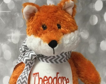 Personalized 16" Plush Fox Stuffed Animal