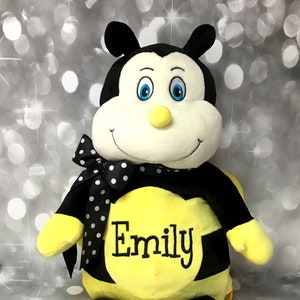 Jumbo Personalized Yellow & Black Bee Stuffed Animal