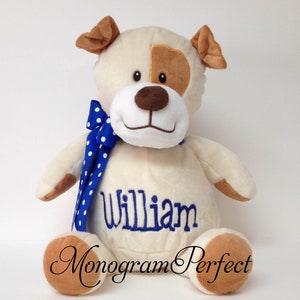 Personalized, Monogrammed Stuffed 16&quot; Puppy Dog