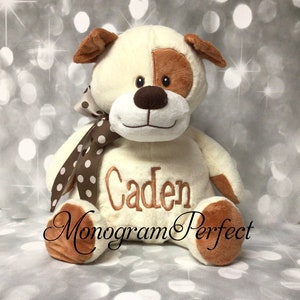 Caden, Already Personalized, Stuffed 16&quot; Puppy Dog, Ready To Ship