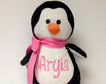 Personalized Plush Black Penguin Soft Toy