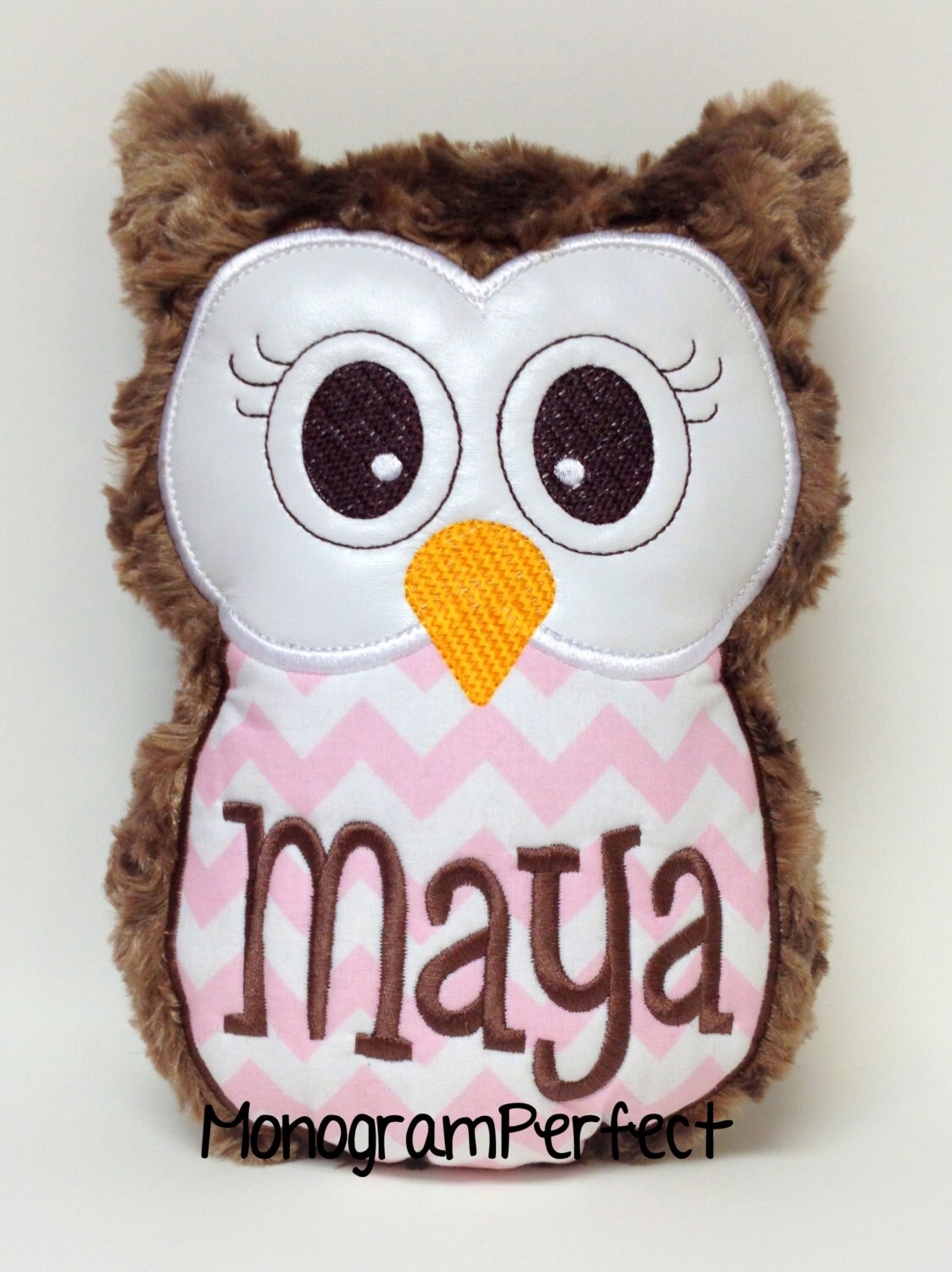 plush owl pillow