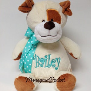 Personalized, Monogrammed Stuffed 16&quot; Puppy Dog