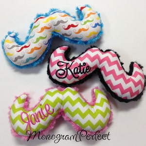 Personalized Mustache Stuffie Soft Toy