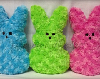 Large Fluffy Easter Marshmallow Stuffed Bunny Soft Toy (Not Personalized)