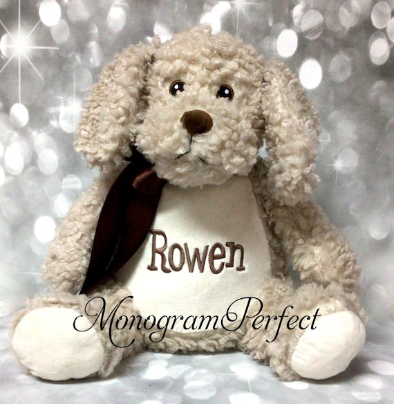 パーソナライズされたぬいぐるみの垂れ耳ブラウンドッグぬいぐるみ