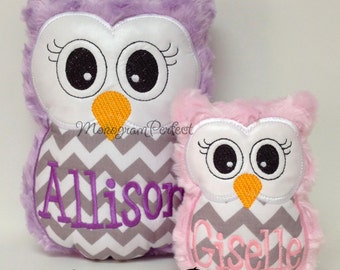 Big Sister, Little Sister  or Big Brother/ Little Brother Owl Soft Toy Set