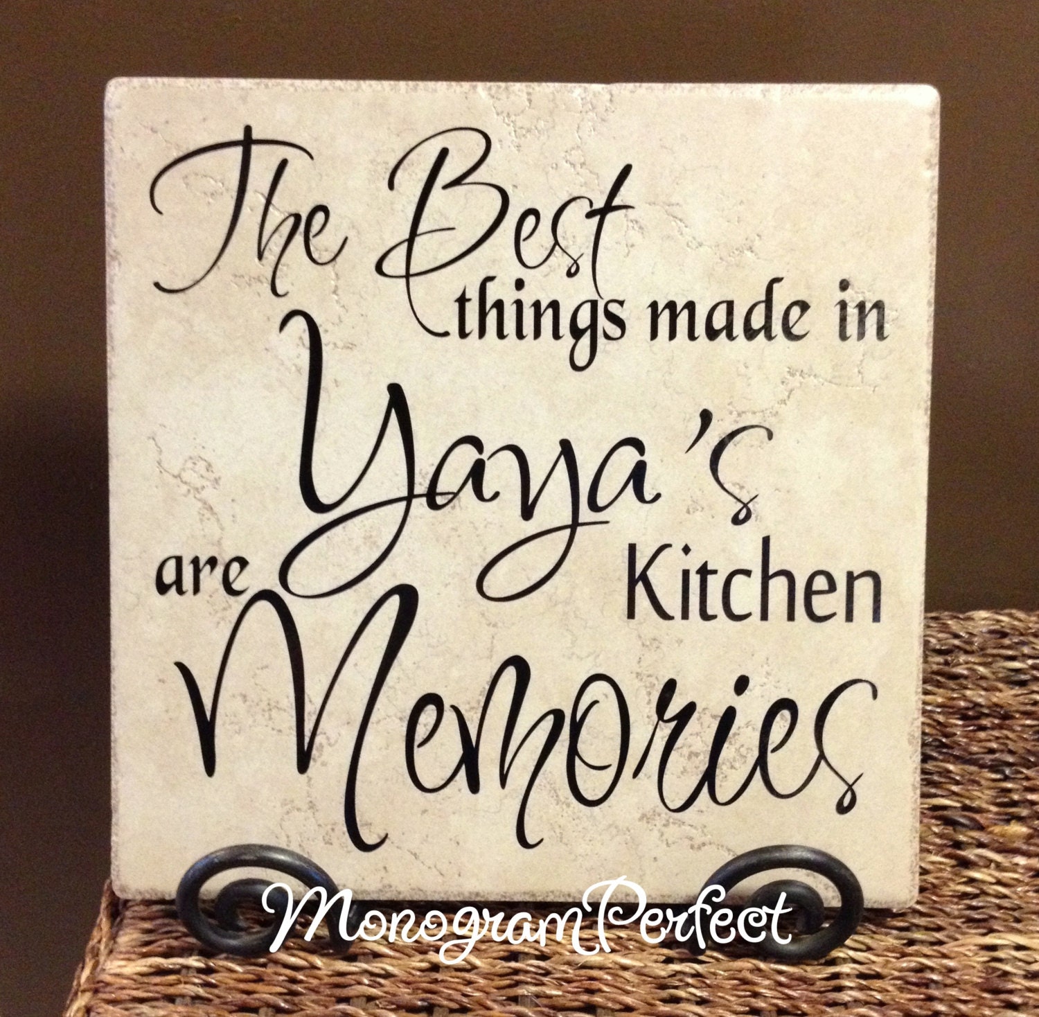 The Best Things Made In Yaya S Kitchen Are Memories Vinyl Etsy