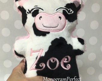 Personalized  Sweet Cow Stuffie - 9.5" x 6.5"