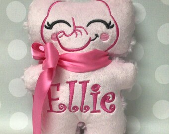 Personalized Pink Sweet Elephant Stuffie - 9" x 6.75"