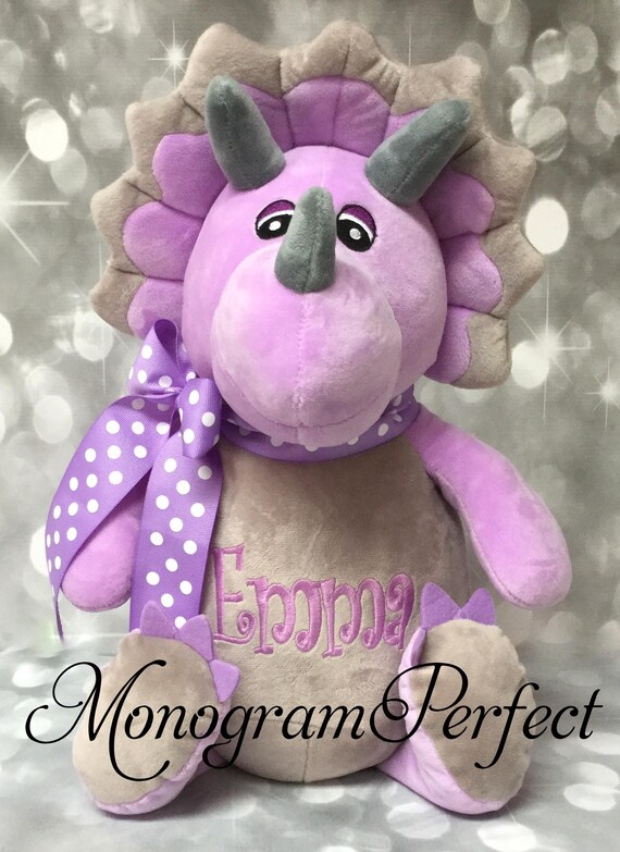 purple dinosaur stuffed animal